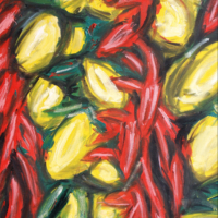 <b>"Zitronen und Paprika"</b><br />Kueste von Amalfi - 1997<br />Oel auf Leinwand, 70x50 cm<br />Preis: unverkaeuflich<br />Werksnummer: MLaIt04<br /><a href="https://www.kunstkopie.de/a/breckwoldt-karsten/zitronen-und-paprika-kues.html" target="_blank" rel="noopener">als Fine-Art-Druck kaufen</a> Zitronen und Paprika