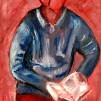 <b>"Sabine"</b><br />1996<br />Oel auf Leinwand, 70x50 cm<br />Preis: auf Anfrage<br />Werksnummer: MMeG101<br /> Sabine