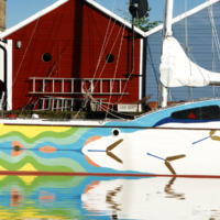 <b>"Schwedische Impression 2"</b><br />Harburg,<br /> Binnenhafen, <br />Juli 2006<br />Werksnummer: Flhb_003_0074<br /><br /> Schwedische Impression 2