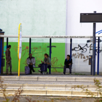 <b>"Wartezeit"</b><br />ZOB, Lenzener Straße,<br /> August 2022<br />Werksnummer: WB0120<br /><br /> Wartezeit